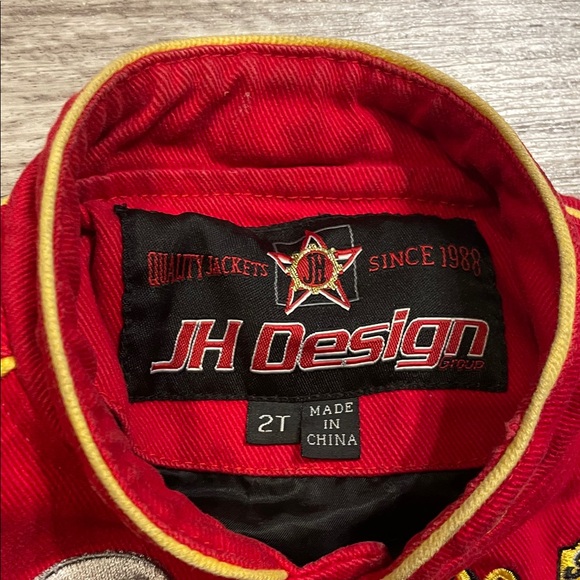 Kids Red Racing Jacket - Picture 2 of 5